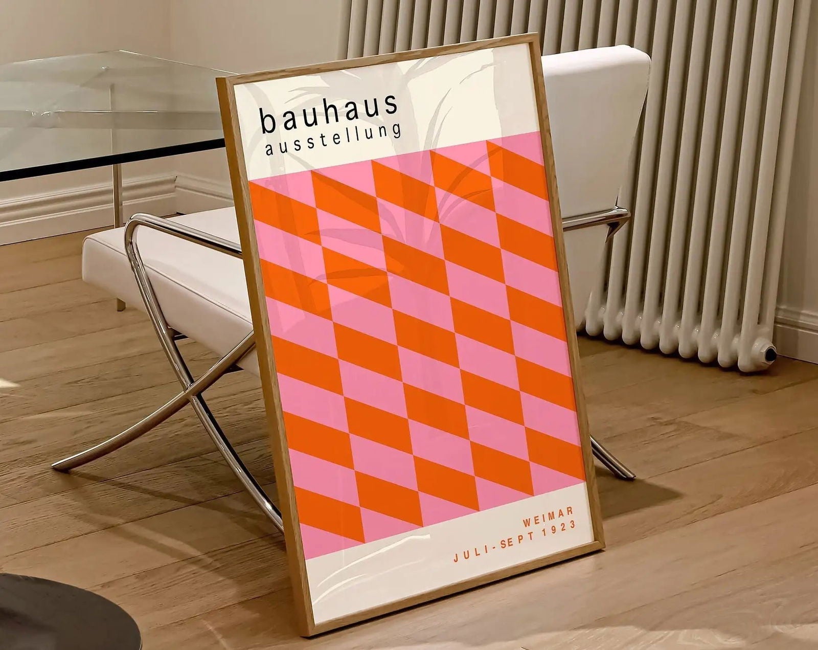 Modernist Bauhaus Geometric Canvas Poster Living Room Wall Art Retro Prints Mid Century Home Decorative Wall Art Painting - Slobuy