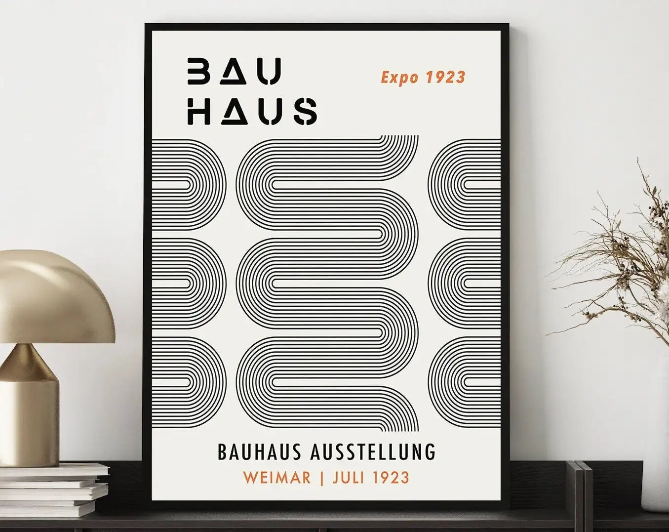Modernist Bauhaus Geometric Canvas Poster Living Room Wall Art Retro Prints Mid Century Home Decorative Wall Art Painting - Slobuy