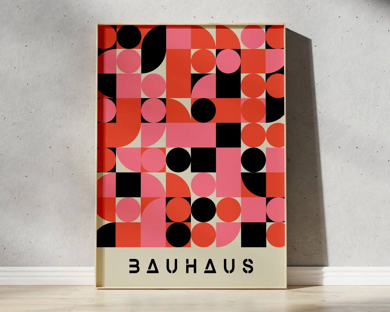 Modernist Bauhaus Geometric Canvas Poster Living Room Wall Art Retro Prints Mid Century Home Decorative Wall Art Painting - Slobuy