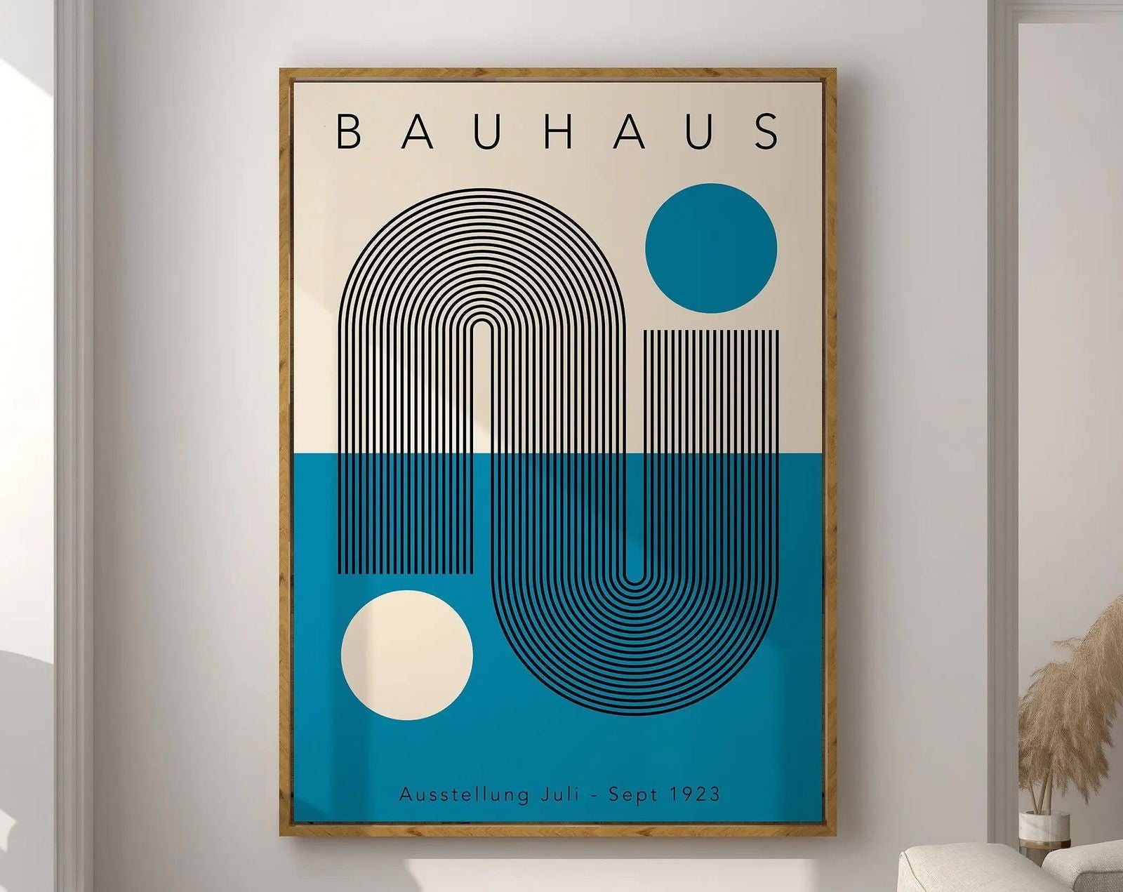 Modernist Bauhaus Geometric Canvas Poster Living Room Wall Art Retro Prints Mid Century Home Decorative Wall Art Painting - Slobuy