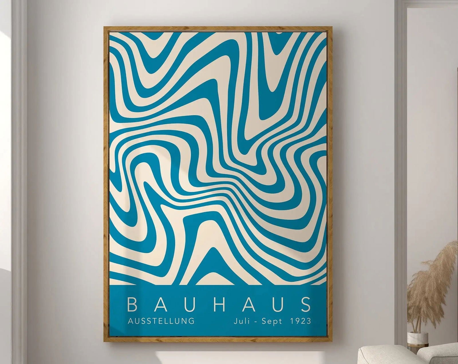 Modernist Bauhaus Geometric Canvas Poster Living Room Wall Art Retro Prints Mid Century Home Decorative Wall Art Painting - Slobuy