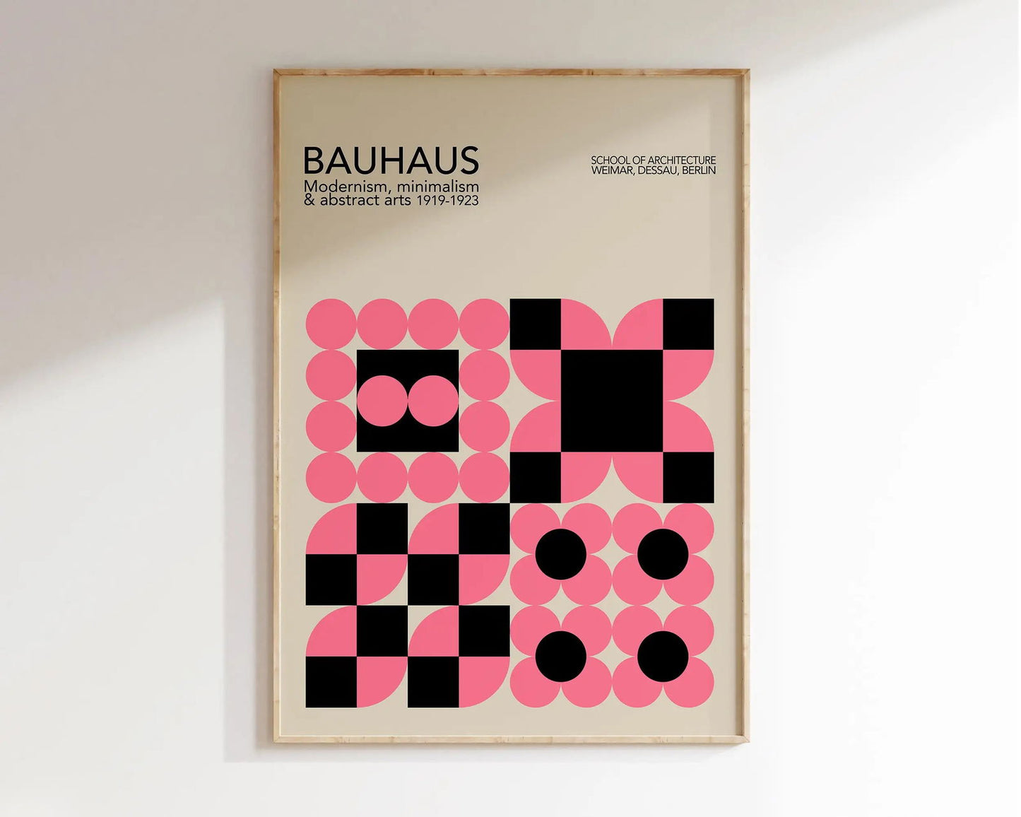 Modernist Bauhaus Geometric Canvas Poster Living Room Wall Art Retro Prints Mid Century Home Decorative Wall Art Painting - Slobuy