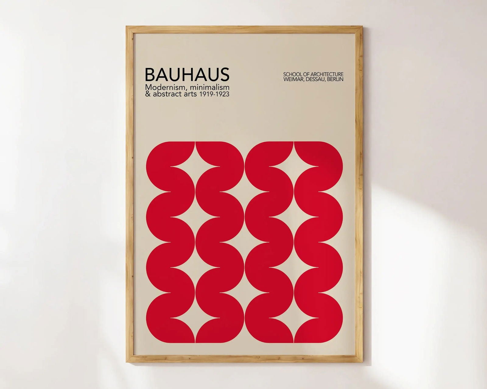 Modernist Bauhaus Geometric Canvas Poster Living Room Wall Art Retro Prints Mid Century Home Decorative Wall Art Painting - Slobuy