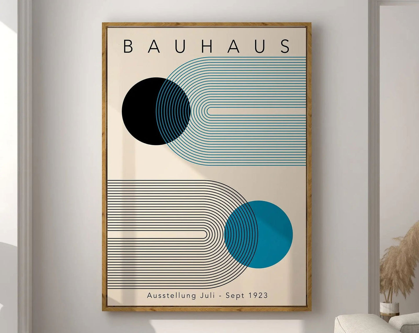 Modernist Bauhaus Geometric Canvas Poster Living Room Wall Art Retro Prints Mid Century Home Decorative Wall Art Painting - Slobuy
