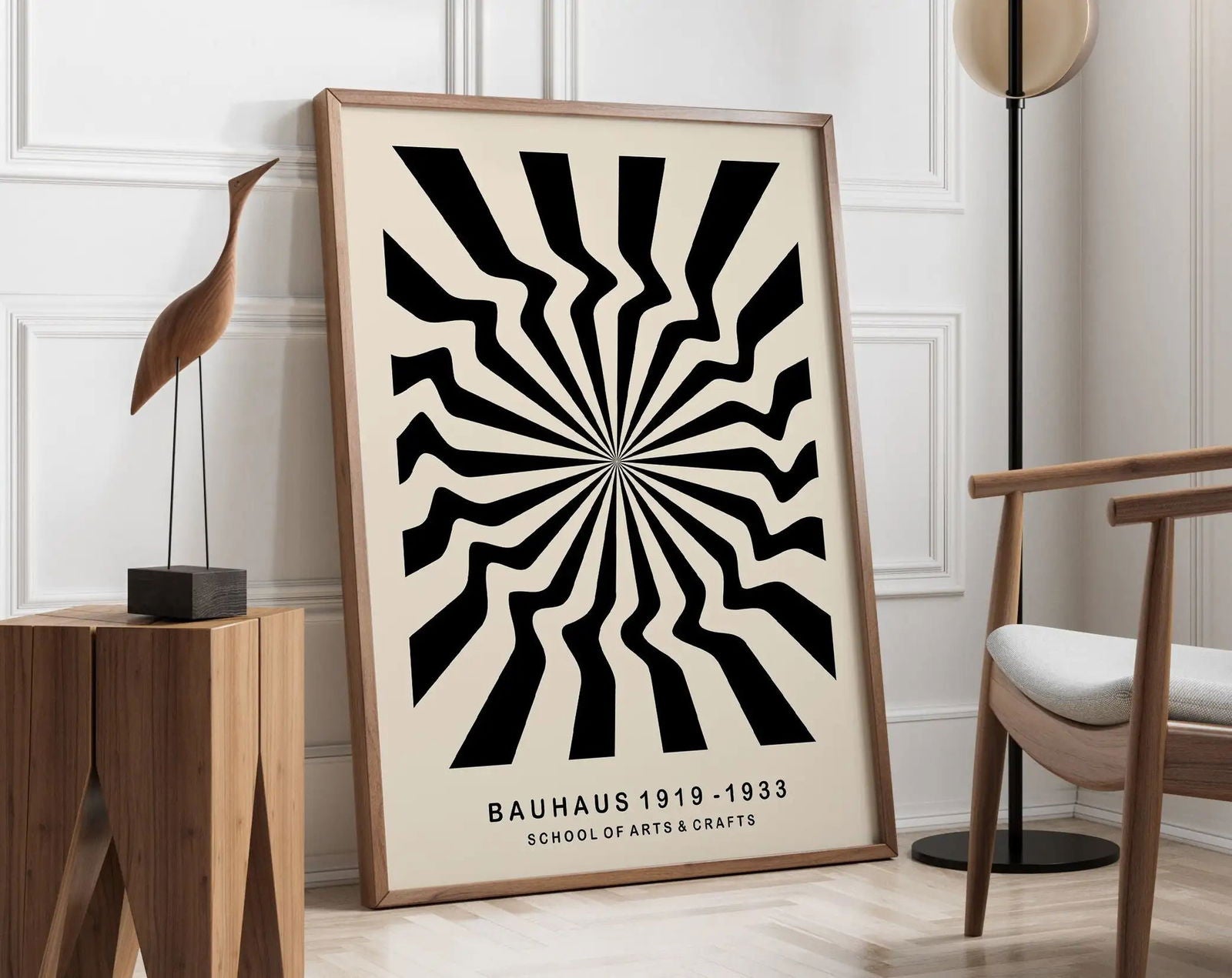 Modernist Bauhaus Geometric Canvas Poster Living Room Wall Art Retro Prints Mid Century Home Decorative Wall Art Painting - Slobuy