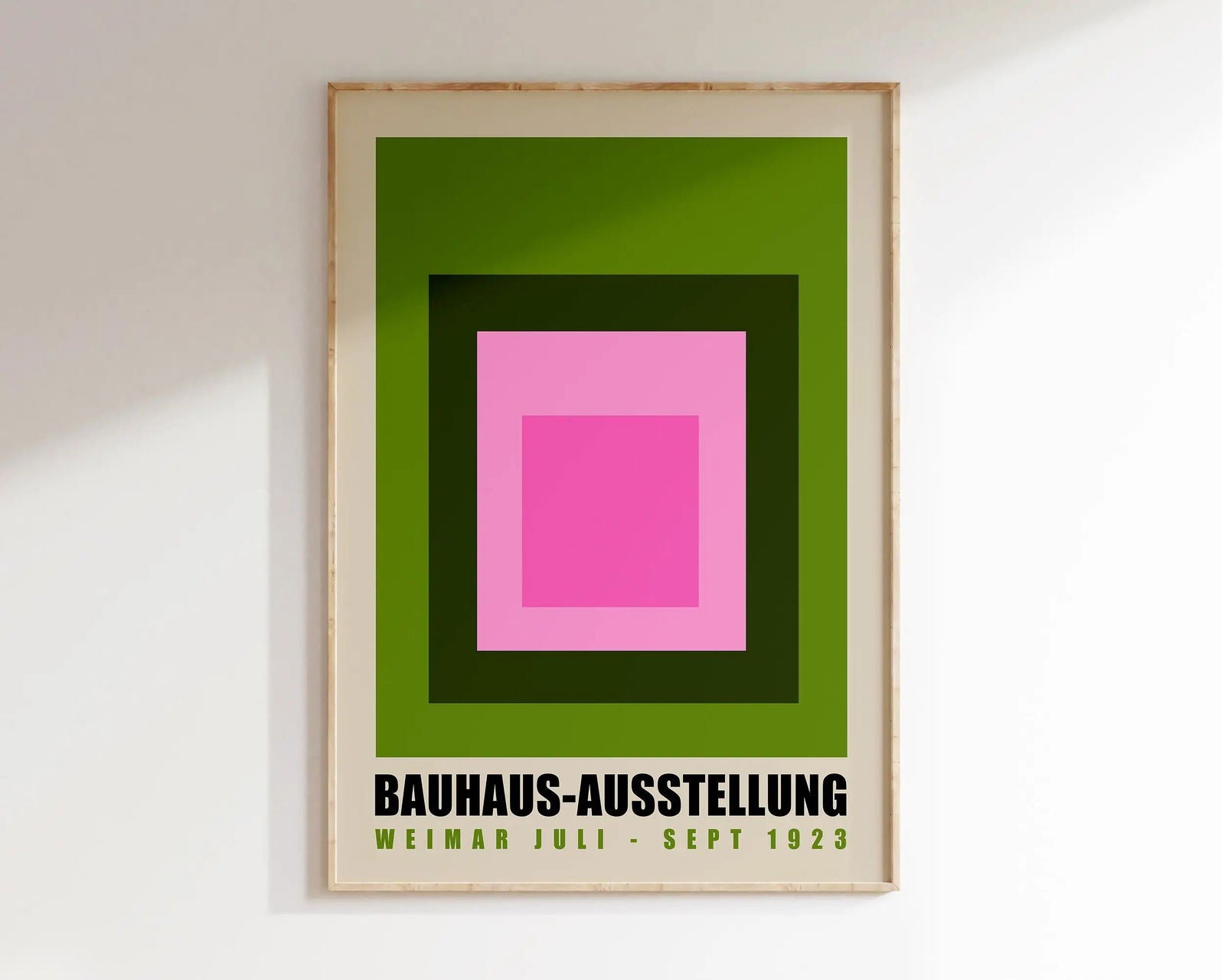 Modernist Bauhaus Geometric Canvas Poster Living Room Wall Art Retro Prints Mid Century Home Decorative Wall Art Painting - Slobuy