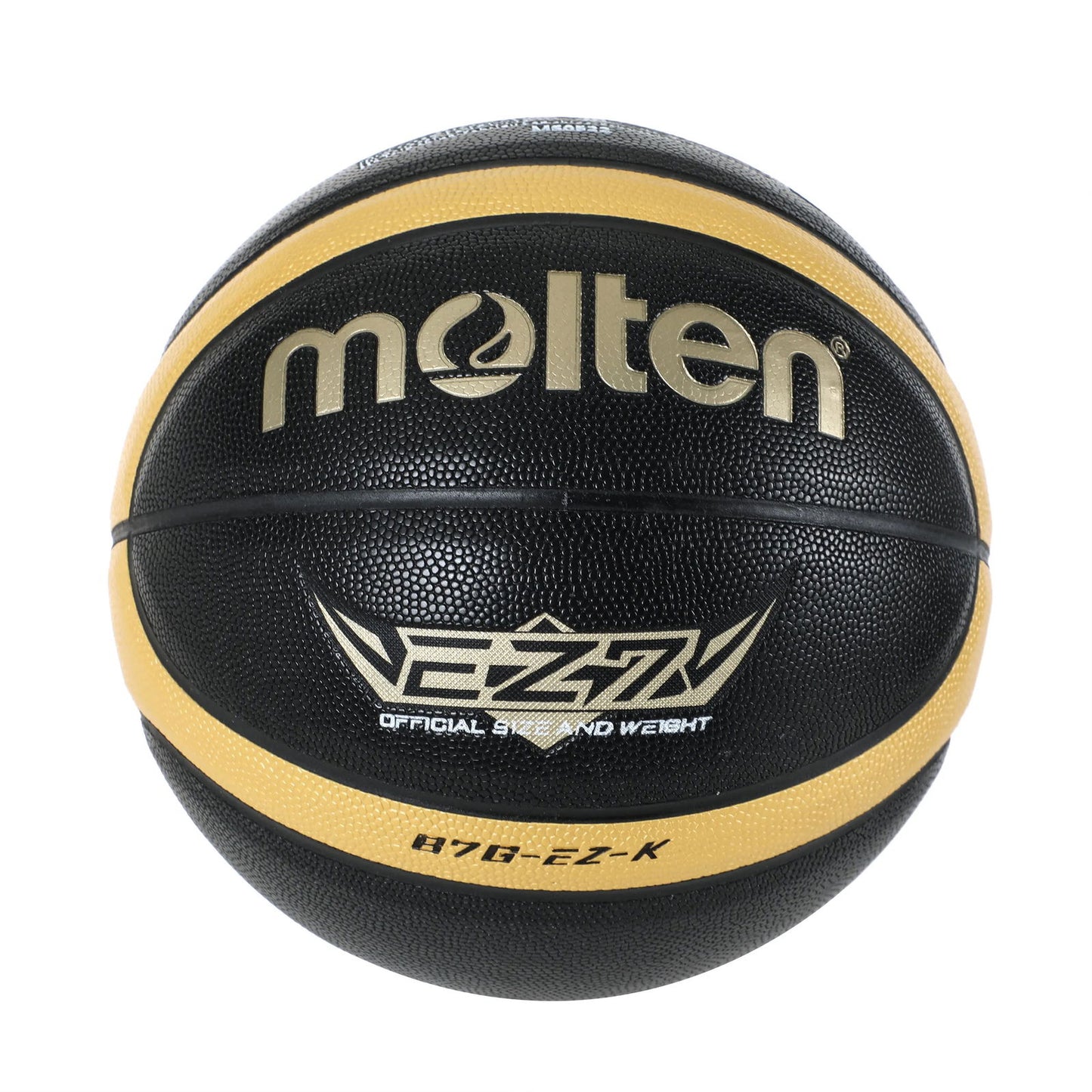 Molten Size 5 6 7 Basketball EZ-K Black Gold PU Outdoor Indoor Balls Women Youth Man Match Training Basketalls - Slobuy