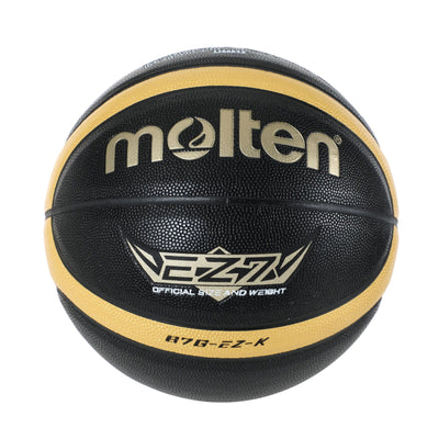 Molten Size 5 6 7 Basketball EZ-K Black Gold PU Outdoor Indoor Balls Women Youth Man Match Training Basketalls - Slobuy