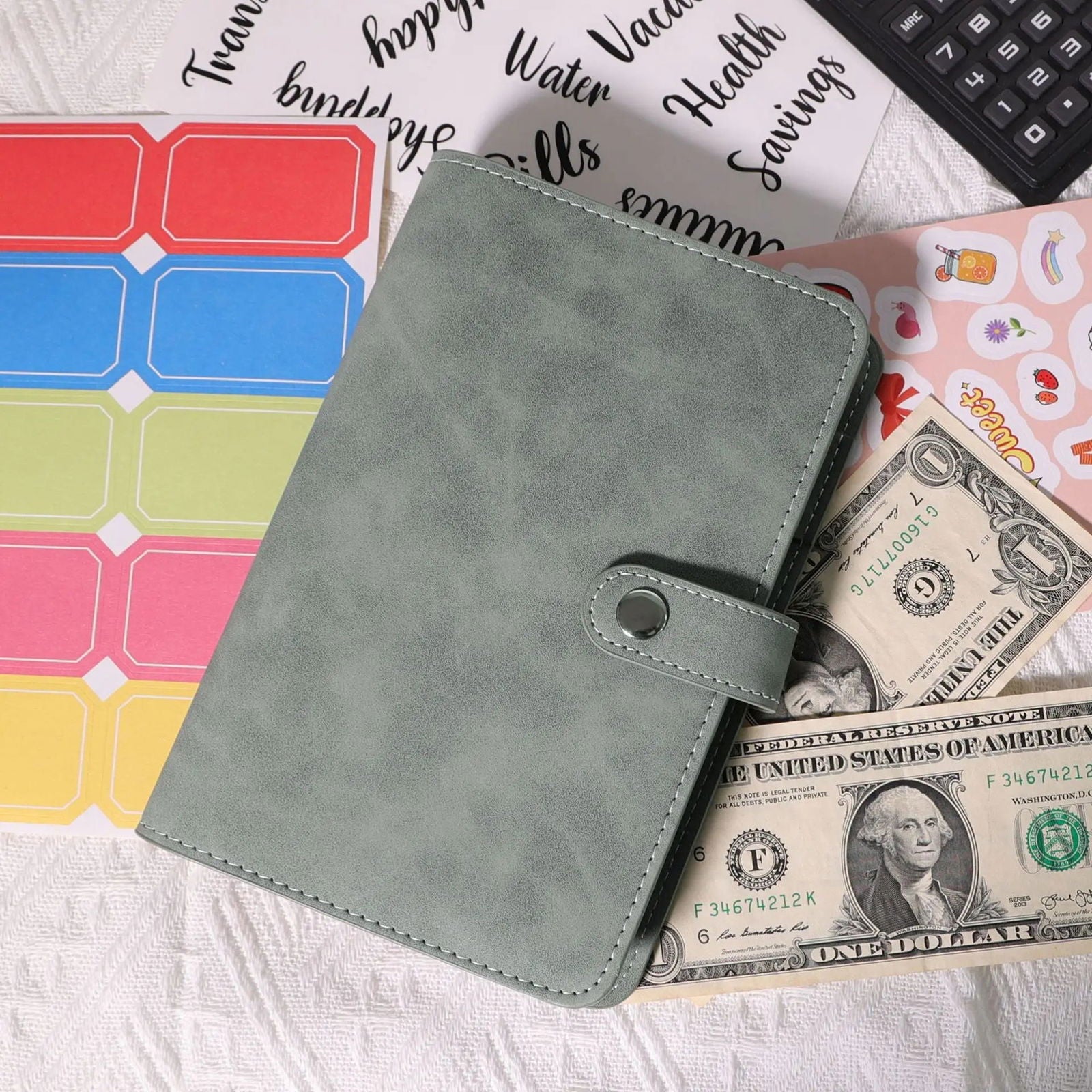 Money Budget Planner Binder With Zipper Envelopes, Cash Envelopes For Budgeting, Money Organizer For A6 Cash Budget Binder - Slobuy
