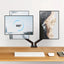 Monitor Stand for 13-32 inches Screens, Dual Monitor Mount Gas Spring, Dual Monitor Arm Full Motion Adjustable - Slobuy