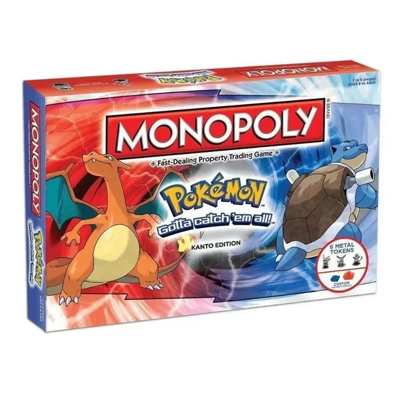 Monopoly Pokemon New All Series Friends Board Game of Thrones Puzzle Battle Hobby Casual Toy Kid Anime Family Collectible Gift - Slobuy