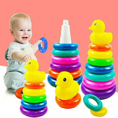 Montessori Baby Toy Rolling Ball Tower Montessori Educational Games For Babies Stacking Track Baby Development Toys 1 2 3 Years - Slobuy
