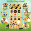Montessori Busy Board Sensory Toys Wooden With LED Light Switch Control Board Travel Activities Children Games For 2-4 Years Old - Slobuy