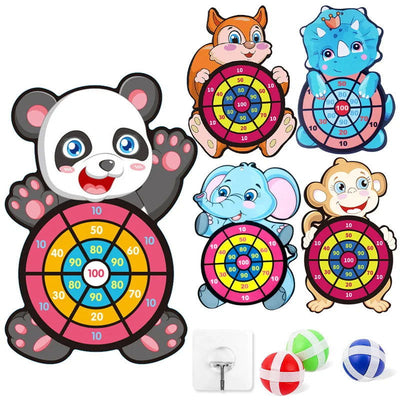 Montessori Dart Board Target Sports Game Toys For Children 4 To 6 Years Old Outdoor Toy Child Indoor Girls Sticky Ball Boys Gift - Slobuy
