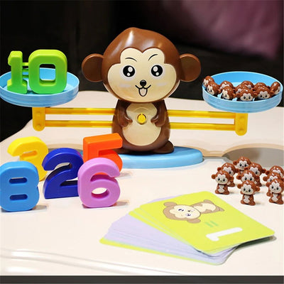 Montessori Math Toy Monkey Balance Baby Montessori Educational Games  Number Toy Educational Learning Toys Teaching Material - Slobuy