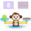 Montessori Math Toy Monkey Balance Baby Montessori Educational Games  Number Toy Educational Learning Toys Teaching Material - Slobuy