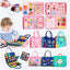 Montessori Toddler Busy Board Educational Activity for Basic Dress Motor Skills Baby Learning Toys for Travel - Slobuy
