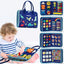 Montessori Toddler Busy Board Educational Activity for Basic Dress Motor Skills Baby Learning Toys for Travel - Slobuy