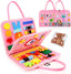 Montessori Toddler Busy Board Educational Activity for Basic Dress Motor Skills Baby Learning Toys for Travel - Slobuy