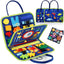 Montessori Toddler Busy Board Educational Activity for Basic Dress Motor Skills Baby Learning Toys for Travel - Slobuy