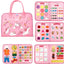 Montessori Toddler Busy Board Educational Activity for Basic Dress Motor Skills Baby Learning Toys for Travel - Slobuy