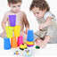 Montessori Toys Stack Cup Game With Card Educational Intellectual Enlightenment Color Cognition Logic Training Kids Children - Slobuy