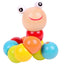 Montessori Wooden Toys Baby's Adorable Caterpillar Puppet Bright Color Kids Early Education Learning Toy for Boy Girl Gifts - Slobuy