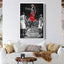 Motivational Quote and Basketball Sport Star Posters Retro Canvas Wall Art for Living Room Decor Perfect for Sports Fans - Slobuy