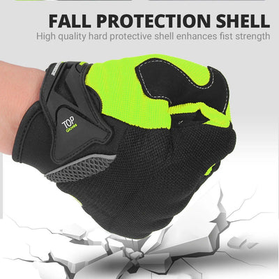 Motorbike Breathable Racing Glove Motorcycle Full Finger Gloves Motocross Motorbike Breath Mesh Touch Screen Racing Glove - Slobuy