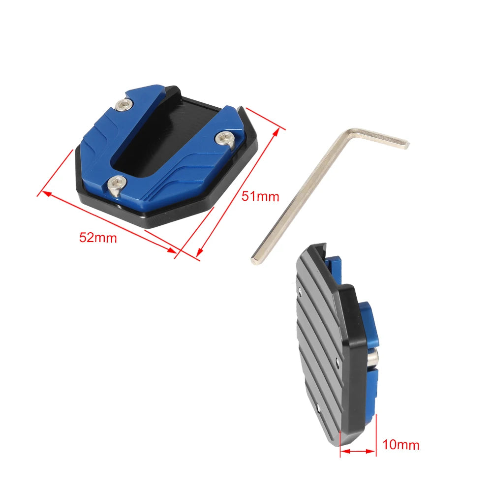 Motorcycle Bikes Kickstand Extender Foot Side Stand Extension Foot Pad Support Plate Motorcycle Accessories - Slobuy
