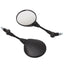 Motorcycle Black Universal 10mm Side Mirror Rearview Mirror Anti-fall Folding Round Mirror - Slobuy
