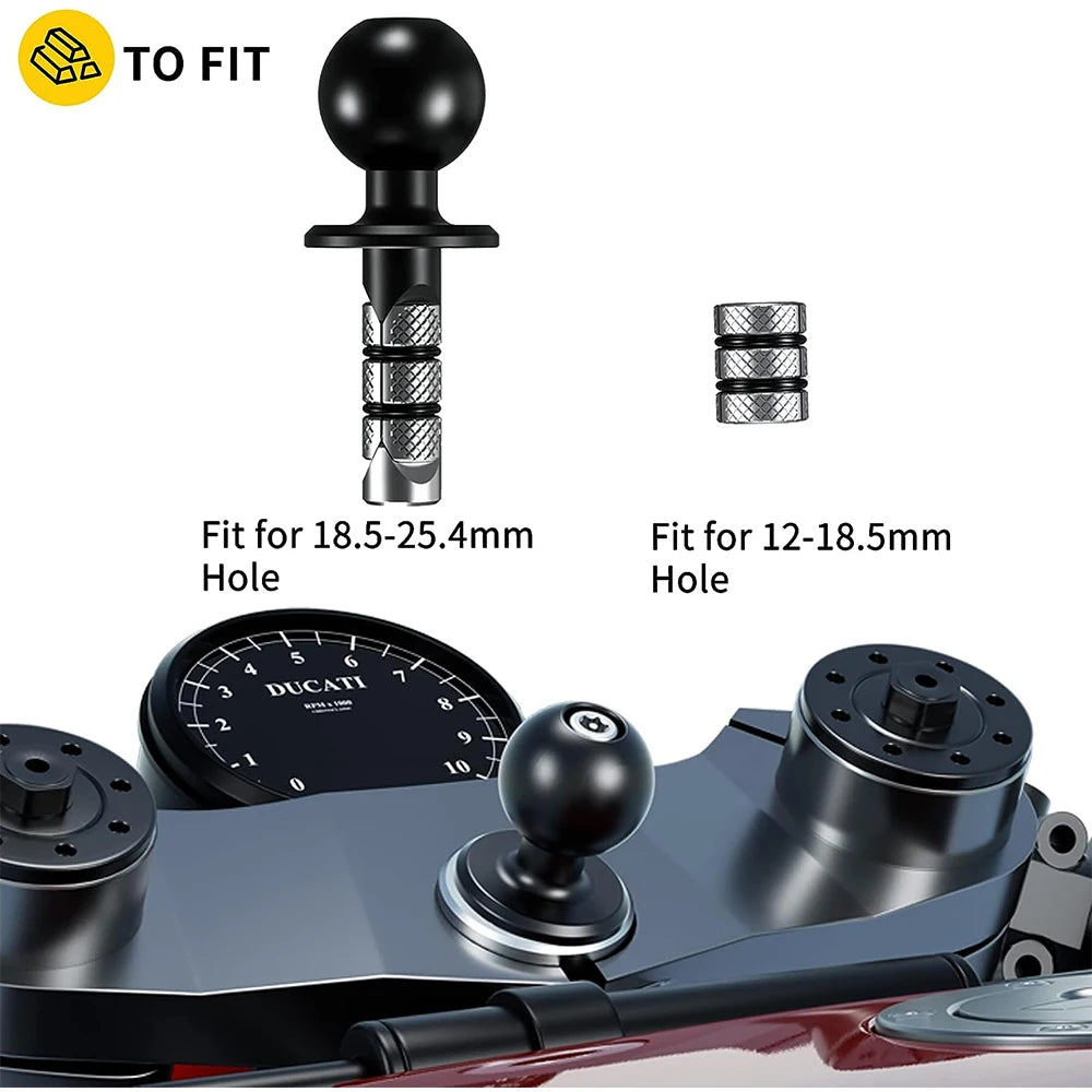 Motorcycle Fork Stem Mount Waterproof Case Mirror Navigation Bicycle Phone Holder Handlebar Bracket Scooter Motorbike Phone Bag - Slobuy
