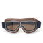 Motorcycle Glasses Windproof Motorcycle Helmet Glasses Sunglasses Retro Universal Folding Leather Retro Motorcycle Accessories - Slobuy