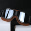 Motorcycle Glasses Windproof Motorcycle Helmet Glasses Sunglasses Retro Universal Folding Leather Retro Motorcycle Accessories - Slobuy