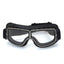 Motorcycle Glasses Windproof Motorcycle Helmet Glasses Sunglasses Retro Universal Folding Leather Retro Motorcycle Accessories - Slobuy
