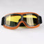 Motorcycle Glasses Windproof Motorcycle Helmet Glasses Sunglasses Retro Universal Folding Leather Retro Motorcycle Accessories - Slobuy