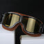 Motorcycle Glasses Windproof Motorcycle Helmet Glasses Sunglasses Retro Universal Folding Leather Retro Motorcycle Accessories - Slobuy