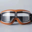 Motorcycle Glasses Windproof Motorcycle Helmet Glasses Sunglasses Retro Universal Folding Leather Retro Motorcycle Accessories - Slobuy