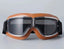 Motorcycle Glasses Windproof Motorcycle Helmet Glasses Sunglasses Retro Universal Folding Leather Retro Motorcycle Accessories - Slobuy
