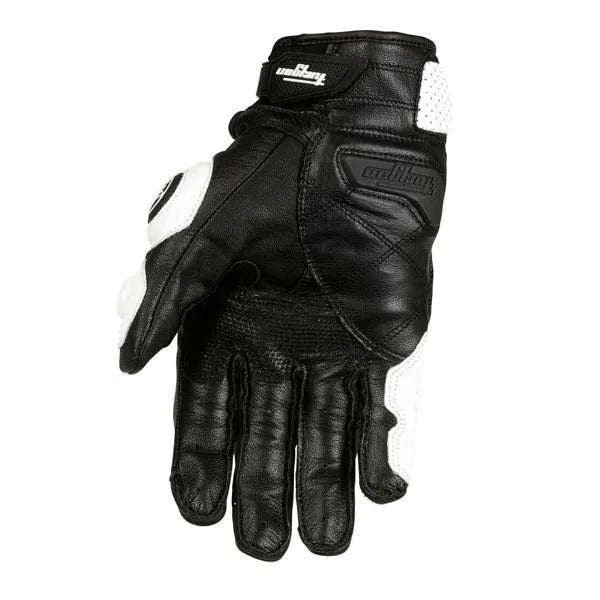 Motorcycle Gloves Black Racing Genuine Leather Motorbike White Road Riding Team Glove Men Summer Winter - Slobuy