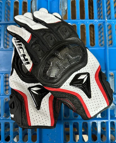 Motorcycle Gloves Genuine Leather Men's Motocross Racing Gloves RST390 391 Gloves Spring Autumn Touch Screen Guantes Moto - Slobuy