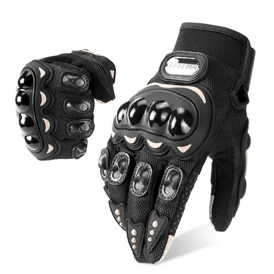 Motorcycle Gloves Men Breathable Motorcycle Full Finger Guantes Motocross Motorbike Breath Mesh Touch Screen Racing Glove - Slobuy
