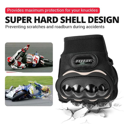 Motorcycle Gloves Men Breathable Motorcycle Full Finger Guantes Motocross Motorbike Breath Mesh Touch Screen Racing Glove - Slobuy