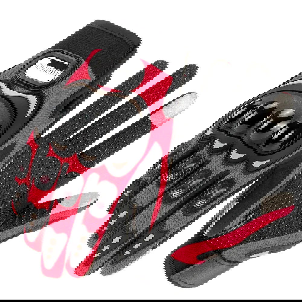 Motorcycle Gloves Men Breathable Motorcycle Full Finger Guantes Motocross Motorbike Breath Mesh Touch Screen Racing Glove - Slobuy
