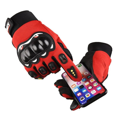 Motorcycle Gloves Men's Motorcycle Gloves Breathable Closed Finger Racing Gloves for Outdoor Sports Crossbike Riding - Slobuy