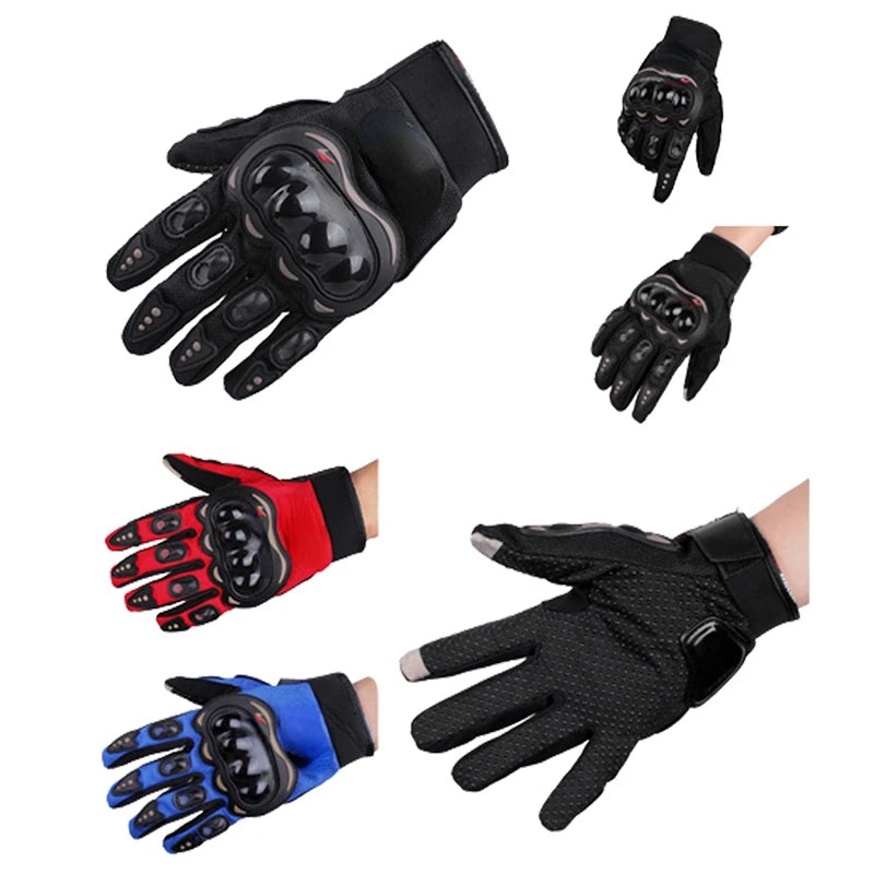 Motorcycle Gloves Men's Motorcycle Gloves Breathable Closed Finger Racing Gloves for Outdoor Sports Crossbike Riding - Slobuy