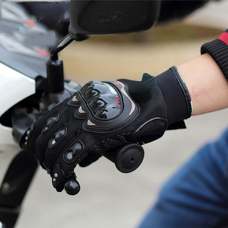 Motorcycle Gloves Men's Motorcycle Gloves Breathable Closed Finger Racing Gloves for Outdoor Sports Crossbike Riding - Slobuy