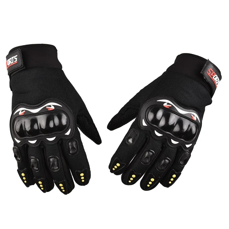 Motorcycle Gloves Men's Motorcycle Gloves Breathable Closed Finger Racing Gloves for Outdoor Sports Crossbike Riding - Slobuy