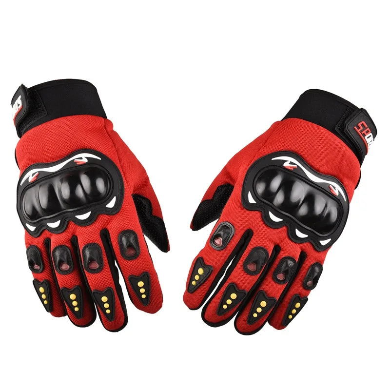 Motorcycle Gloves Men's Motorcycle Gloves Breathable Closed Finger Racing Gloves for Outdoor Sports Crossbike Riding - Slobuy
