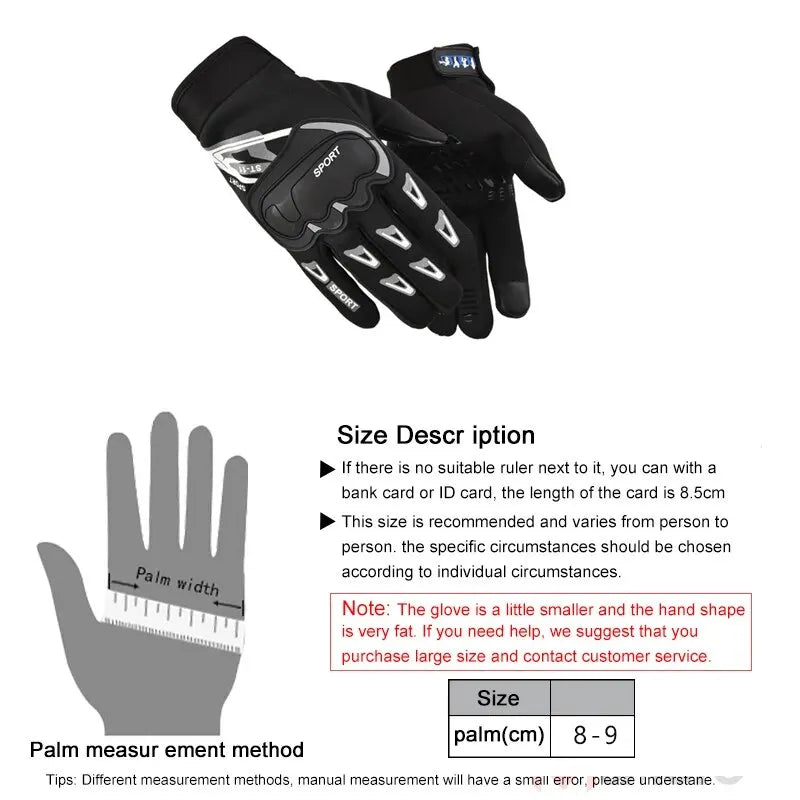 Motorcycle Gloves Summer Mesh Breathable Moto Gloves Men Women Touch Screen Motocross Gloves - Slobuy